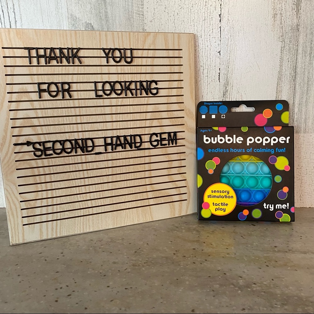 Bubble Popper RAINBOW Circle Tactile Play Calming